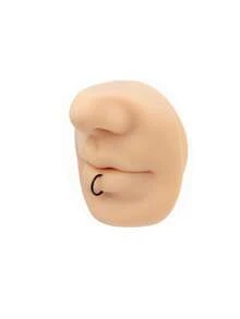 1pc Skin-Friendly Hypoallergenic Seamless Closed Titanium Steel Lip Ring Nose Ring Punk Snap Earring, Unisex Body Piercing Earring Nose Ring Lip Ring Universal Ring - Closed Lip Ring - View 23