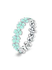 1 chiếc nhẫn cưới nữ bằng bạc sterling 925 họa tiết dây leo tối giản, đính đá Cubic Zirconia sang trọng, nhẫn cưới tinh tế, quà tặng cho cặp đôi đính hôn. - Bạc - Xem 37