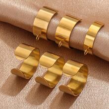 10个装不锈钢时尚简约焊接环，指环，DIY珠宝制作材料 - 戒指 - 查看 4