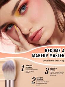 50pcs/6pcs/1pc Complete Makeup Brush Set Includes 20 Soft Makeup Brushes, Such As A Translucent Powder Brush, Blush Brush, Contour Brush, Highlighter Brush, Foundation Brush, Nose Contour Brush, Eyeshadow Brush, Eyebrow Brush, Lip Brush, And Detail Brush; Plus 6 Triangular Sponges, 6 Liquid Beauty Eggs, 6 Finger Sponges, 6 Mini Beauty Eggs, And 6 Round Sponges-Ideal For Beginners, Professional Makeup Artists, And Novice Beauticians. - Purple - View 4