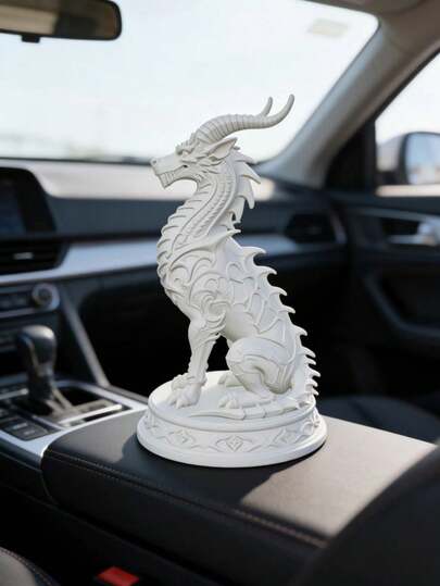 Gothic Style Home Decor Figurine, New Holiday Decoration Gothic Dragon Head Qilin Statue, Car Decor, Home Decor, Yard Lawn Gnome Decor, Desktop Decor, Mysterious Sculpture, Room Decor