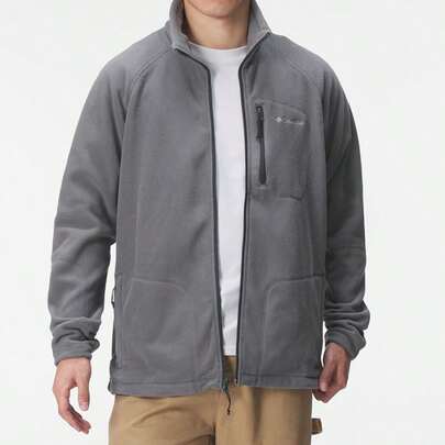 Columbia 男士 Fast Trek™ II 全拉链抓绒外套，柔软舒适，休闲户外日常穿着的羊羔绒外套，AE3039023