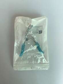 1pc Semi-Transparent Plastic Glitter Handle Eyelash Curler, With/Without Comb, Eyelash Curling Assistant, With Raised Dots Shaping Clamp, Soft Rubber Pad, Makeup Beauty Tool, Cute Gift - Multicolor - View 15