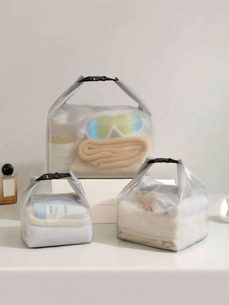 带提手防水收纳袋，泳衣毛巾专用防水袋，多功能洗漱包，干湿分离袋，户外运动夏季度假游泳沐浴旅行必备，男女通用