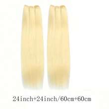 2 Bundle, 613 Human Hair Bundles, Straight Gold Extension,Body Wave Gold Extension, 180g,Double-Layer Weaving, Suitable For Women Of All Races - Multicolor - View 20