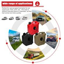 1.3 Gallon Fuel Tanks 5L Portable Gasoline Diesels Containers Anti-Static Backup Petrol Storage Tanks with Lock & Key for Car Motorcycle Truck SUV ATV Off-Road Vehicle - Contenedores de gasolina - Ver 7