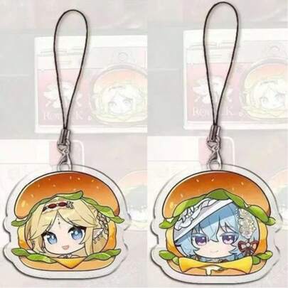 Llavero, funda de teléfono, colgante y decoración de mochila de personaje de dibujos animados Q-Version del juego creativo dibujos animados Cute Ming Chao