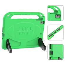 儿童平板电脑轻便手持平板电脑保护套，带屏幕保护膜，坚固防震手柄支架保护套 - 綠色 - 查看 11