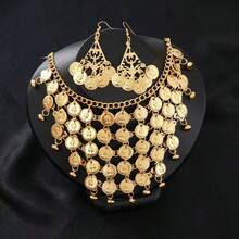 European And American Bohemian Discs Tassel Waist Chain Retro National Style Bell Pendant Belly Dance Waist Accessories - Gold K0267B - View 1