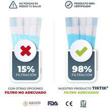 Cubrebocas Tricapa Infantil Sanwo 50 Pzs Termosellado Niños Ajuste Nasal - Ver 6