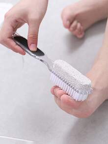 四合一足部护理工具套装，多功能足部修复套装，包含刷子、磨脚器、浮石和砂纸，可去除老茧和死皮，男女皆宜。 - 彩色 - 查看 1