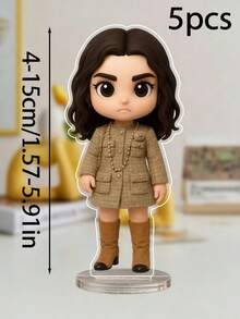 Custom Action Figure Portrait, Personalized Digital Portrait Art, Custom Photo To Cartoon Acrylic Plaque, Wedding Keepsake, Personalized Acrylic Keepsake, Anniversary Gift, Perfect Keepsake For Special, Personalized Photo Stand, Office Decor, Elegant Living - C-cartoon Round Bottom Stand B - View 20