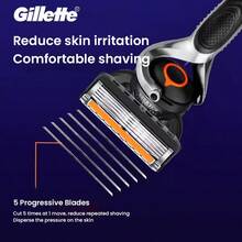 GILLETTE Fusion ProGlide Razor For Men, Handle + 5 Blade Refills - Safety Tazor + Blade - View 7