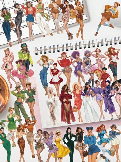 50pcs Fairy Tale Magic World Creative Stickers, Suitable For Notebooks, Laptops, Phones, Refrigerators, Guitars, Skateboards, Luggage, Water Bottles, Tablets, Scrapbooks, Phone Cases, Decorations, Ideal For Holiday, Birthday, Party Gifts