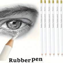 10 ołówków o wysokim połysku, gumki artystyczne, profesjonalne gumki artystyczne, gumki zmazywalne, rysunek artystyczny dla uczniów, szkicowanie i rysunek specjalny do rysowania - Komplety - Zobacz 2