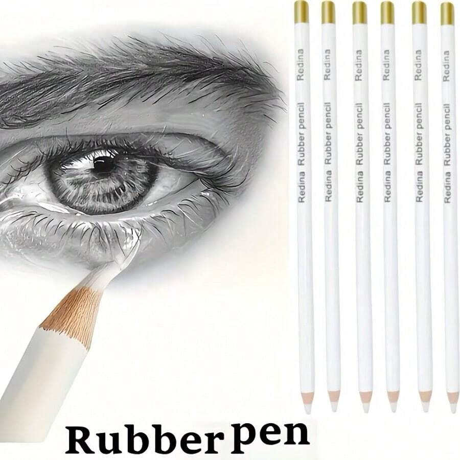 10 ołówków o wysokim połysku, gumki artystyczne, profesjonalne gumki artystyczne, gumki zmazywalne, rysunek artystyczny dla uczniów, szkicowanie i rysunek specjalny do rysowania