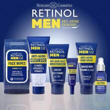 LIVAURA Retinol Men\U2019s Individually Wrapped Wipes, Large Face And Body Wet Wipes With Micellar Water And Vitamins A-C-E, 30 Travel Essentials - ColorA - 查看 7