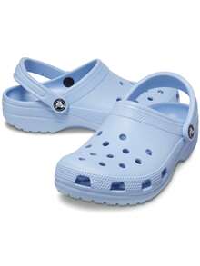 Crocs Women's Classic Marbled Tie-Dye Clogs - 藍色方解石 - 查看 2