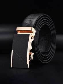 Men's Automatic Buckle Business Casual Waist Belt, Versatile For Middle-Aged And Young Adults - Multicolor - View 8