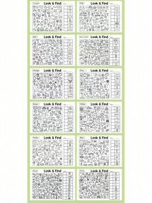 互动式隐藏图画书，趣味寻宝绘画活动书，引人入胜的捉迷藏主题页面 - 彩色 - 查看 4