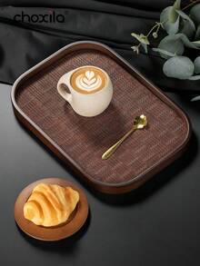 choxila 1个胡桃木托盘，适用于盛放零食、下午茶甜点、烛台、咖啡具和收纳物品。也可用于放置餐具、咖啡配件或珠宝首饰，是下午茶、早餐、客厅、办公室、酒店等日常场合的理想之选。 - 托盤 - 查看 4