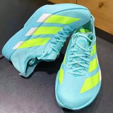 Adidas Zapatillas de running Adizero Adios4 para hombre, clásicas, de caña baja, con amortiguación y comodidad - Azul menta/verde - Ver 5