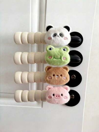 2Pcs Children's Room & Bedroom Door Handle Covers, Anti-Bump & Collision-Proof Safety Protectors, Anti-Static & Insulation Warm Soft Gloves, Cute Cartoon Puppy Pattern Design, Lovely Decorative Door Handle Covers Perfect For Home, Galentine's Day, Carnival & Daily Household Use, Kids-Friendly Home Essentials & Cute Room Decor Accessories