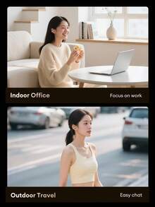 Lenovo 联想 RS106 蓝牙耳机及保护套组合套装，耳挂式运动耳机，超长续航，蓝牙 6.0 低延迟，沉浸式音效，游戏和音乐低延迟，适用于智能手机、电脑，节日礼物之选 - 白色+鯊魚保護套 - 查看 10