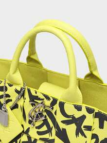 Tote&Carry Street Braided Tote Bag In Yellow - Yellow - View 5