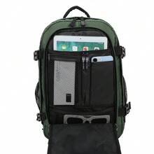 Ryanair Carry-On Backpack 40x20x25 Cm (20 Liters) | Waterproof Travel Backpack | Sturdy And Durable Carry-On Bag | Suitable For Hiking, School, And Work | Black/Navy Blue/Grey/Pink/Beige/Green - Green - View 6