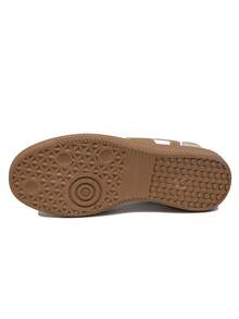 1 par de zapatillas casuales con cordones transpirables, zapatos blancos, adecuados para primavera, verano, otoño e invierno - Caqui - Ver 7