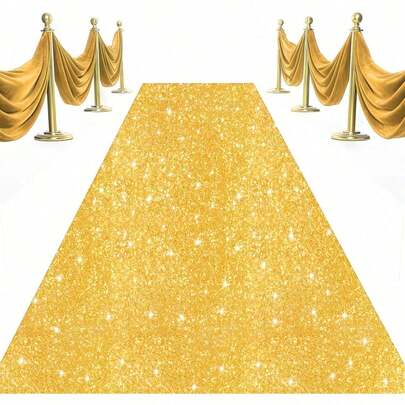 Alfombra de pasillo morada para fiesta, boda, pasillo de 2x15 pies con lentejuelas para ceremonia de boda, alfombra de pasillo con brillo para decoración de boda, fiesta de recién casados y otros eventos