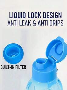 1个600毫升/20盎司大容量塑料运动水壶,带腰带,适合户外健身、运动和旅行 - 彩色 - 查看 13