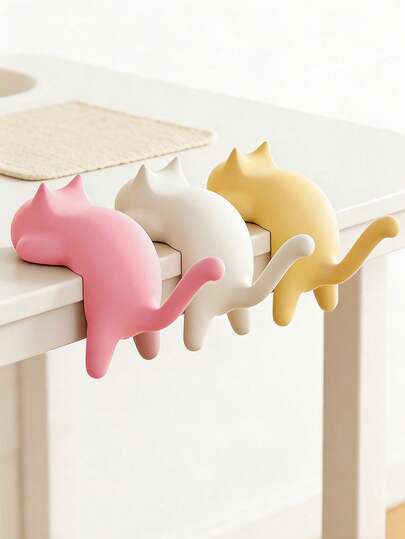 3pcs Cute Cartoon Cat Baby Crib Fence Decor, Suitable For Children's Room, Girls' Bedroom, Baby Room, Girls' Bedroom Decoration