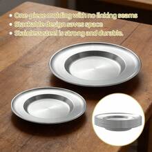 Stainless Steel Cat/Dog Bowl Set, Pet Feeding Anti-Splash Bowl, One-Piece Seamless Design Easy To Clean, Stackable, Suitable For Dry/Wet Food And Water, Applicable To Various Pet Feeding Scenarios - - - View 7