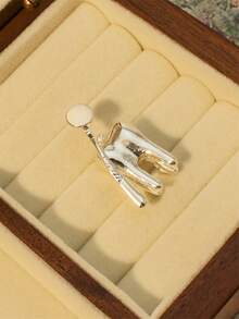 1pc Alloy Toothbrush Brooch, Unisex Daily Wear - Toothbrush Collar Pin - View 6