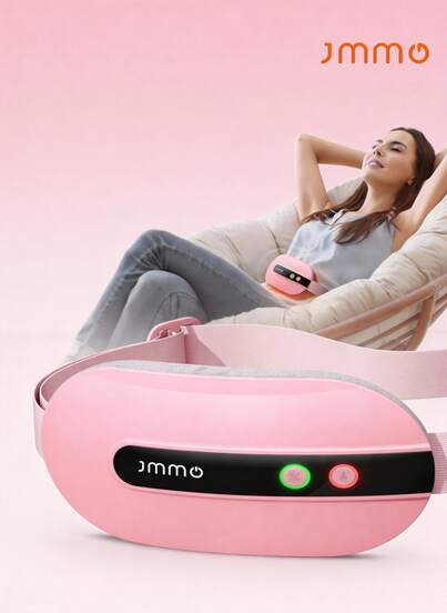 JMMO 用于缓解痉挛的月经加热垫、便携式加热垫，具有 4 种加热级别和 4 种振动按摩模式、快速加热腹部包裹带、背部或腹部加热垫、女性缓解痉挛加热垫、美容和个人护理必备仪器