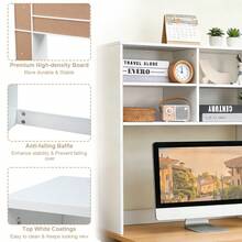 Desktop Bookshelf Organizer With Open Cubbies, Modern Minimalist Desk Storage For Office & Bedroom, Stylish Open Compartment Design, Perfect For Neat Aesthetic Desktop Organization, Ideal For Books, Stationery & Small Decor Items AestheticDesk MinimalistDesktop - B - 查看 6