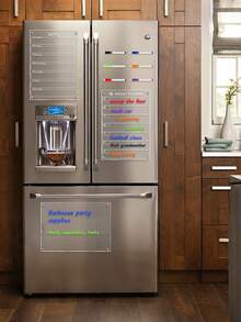 1 Set Magnetic Acrylic Dry Erase Board, Magnetic Adsorption Calendar, Monthly/Weekly Planner, Memo Board, 3D Magnetic Acrylic Fridge Sticker, Handwritten Board - I - View 5