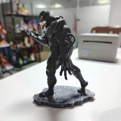  1pc Marvel Villain Standing Posture Venom 18cm Model Ornament Statue Movie Character Figurine Birthday Gift New Year's Gift, Valentine's Day Gift, Easter Gift