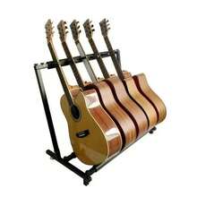 3/5/7/9-Space Multi Guitar Holder, Foldable Portable Floor Rack For Acoustic, Electric & Bass Guitars - View 14