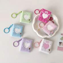 2D Single Photo Card Booklet, Mini 2-Inch Keychain Pendant Photo Album, Cute Easily Signed Notebook, ID Card Booklet, Travel & Student ID Card Holder - Multicolor - View 5