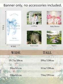 Customized Welcome Banner - Personalized Name/Date/Text And Logo, Multi-Size Suitable For Wedding, Party, Birthday - Durable Flag With Name, Date And Information - Wedding, Bridal Shower And Decor - Multicolor - View 3