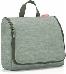 reisenthel toiletbag XL Twist sage, práctico neceser con gancho, material repelente al agua - Gris espiga - Ver 3