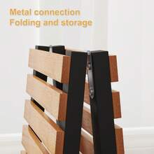 Bamboo Shoe Rack Organizer For Closet And Entryway - Space-Saving Narrow Shoe Stand - Versatile Shoe Holder For Door Or Closet Shelf,Garage Bedroom Can Freely Stack DIY Small Shoe Racks - Màu đen + tre, 3 tầng - Xem 3