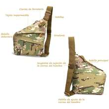 Pechera Táctica Militar Aire Libre Senderismo Multiuso Aire - Verde Oliva - Ver 4