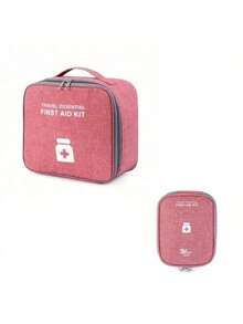 1pc/2pcs Portable First Aid Kit, Mini Medical Bag, Home Medicine Storage Box, Reusable Pill Case, Durable Zipper Medical Pouch For Home, Travel, Camping, Hiking, Work And School. Ideal Outdoor Emergency Survival Kit, Health And Pandemic Prevention Medicine Storage Bag. Suitable As A Gift For Family And Friends On Mother's Day, Father's Day, Halloween, Thanksgiving, Christmas, New Year And Valentine's Day. - TB0623 - View 14