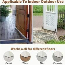 重型锌合金可调角度门挡，抗风，适用于卧室和浴室门 - 彩色 - 查看 3