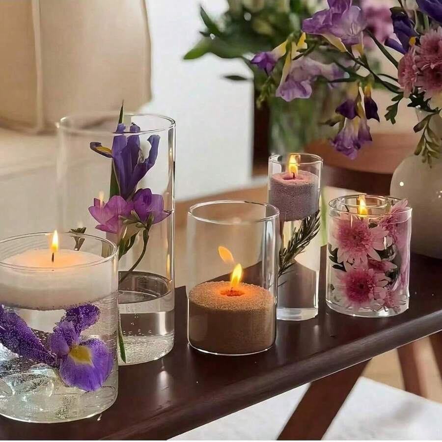 500g Refillable Faux Pearl Candle Wax And Wick, Long-Lasting Faux Pearl Candle Wax Beads, Faux Pearl Granules, Snow Wax - A - View 1