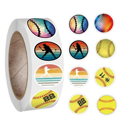 500Pcs Volleyball Stickers Roll High Quality Stickers Decals Scrapbook, Journaling, Laptop, Bumper, Skateboard, Water Bottles, Computer, Phone Stickers Can Bring A Lot Of Fun To Your Life